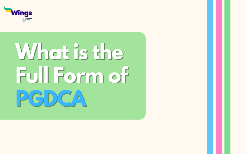 full form of PGDCA