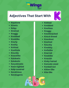 99+ Adjectives Starting With The Letter K |Leverage Edu