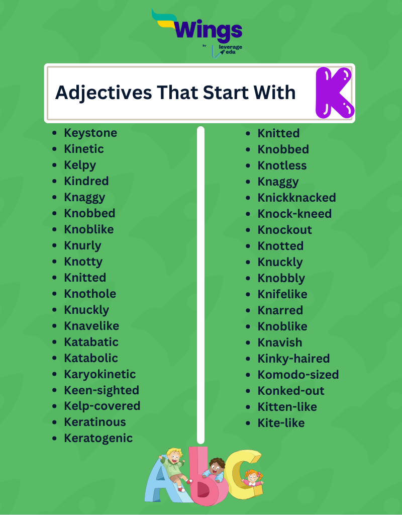 Adjectives Starting With The Letter K
