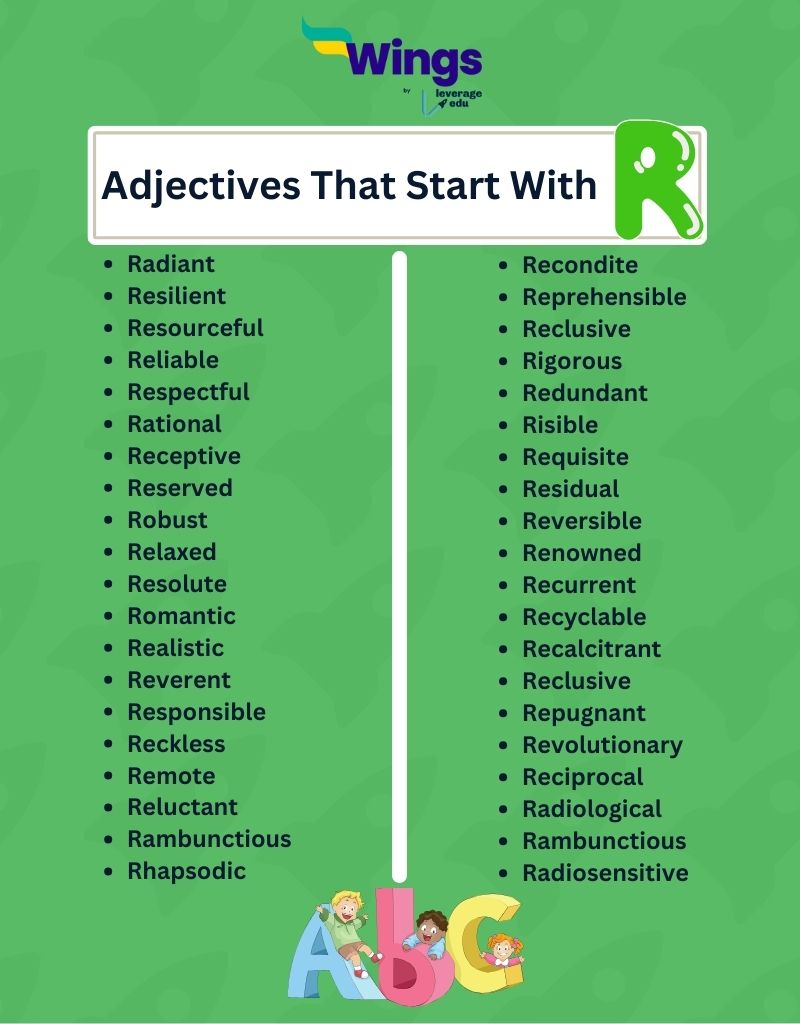 Adjectives Starting With R