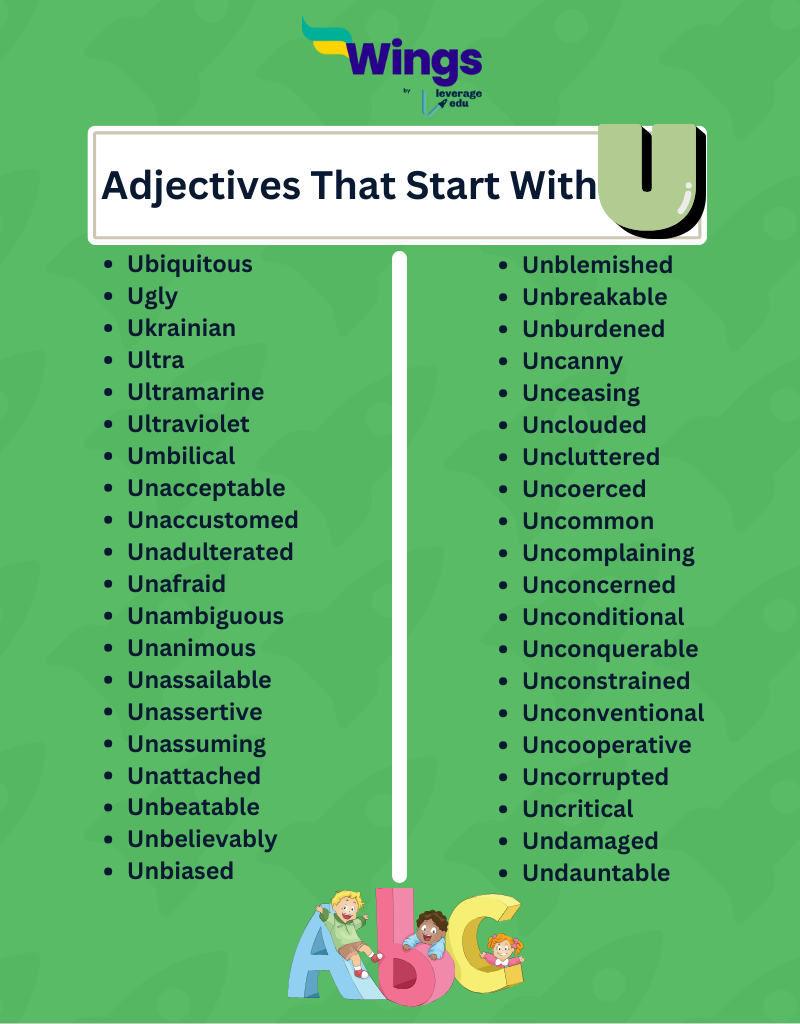adjectives that start with u