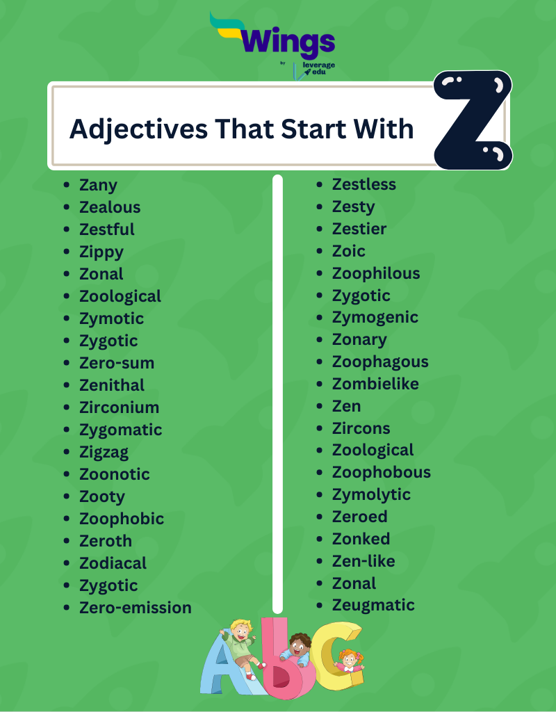 adjectives that start with z