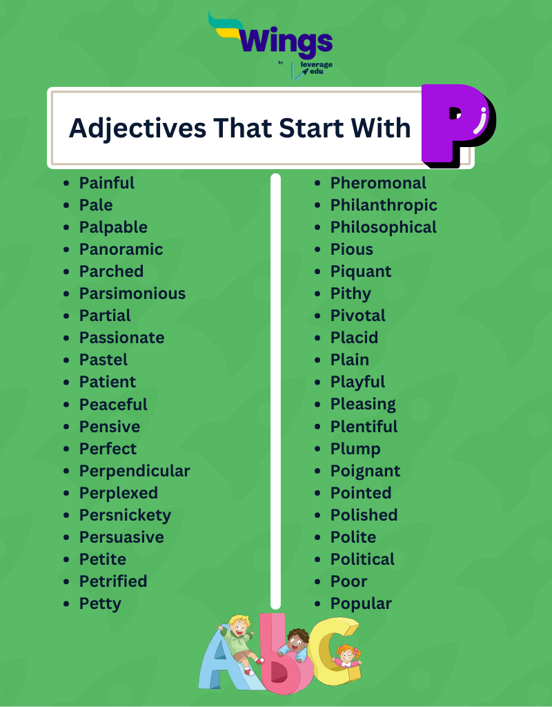 Adjectives Starting with the Letter P