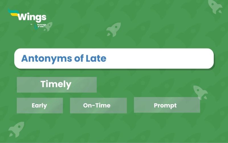 Antonyms of Late