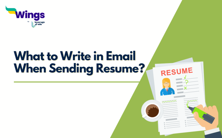 What to Write in Email When Sending Resume? | Leverage Edu