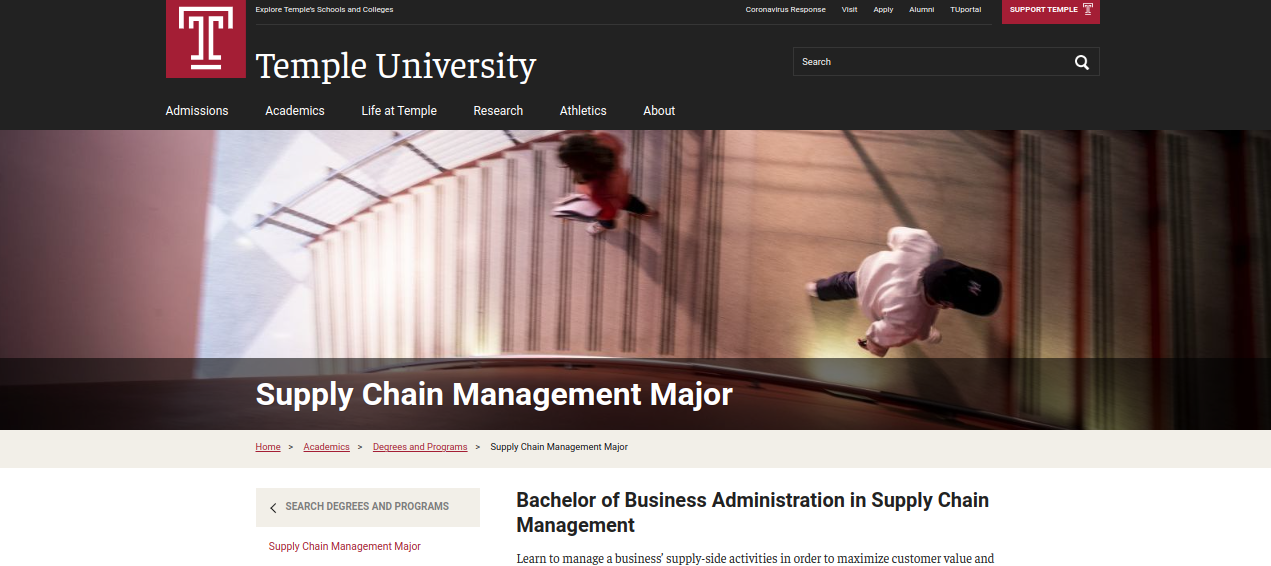 best online supply chain management degree