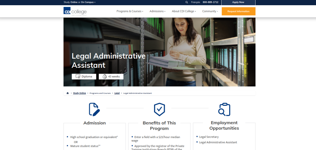 legal assistant course online