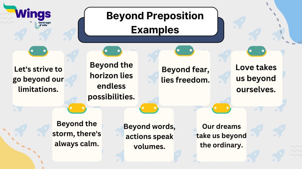 Beyond Prepositon Examples