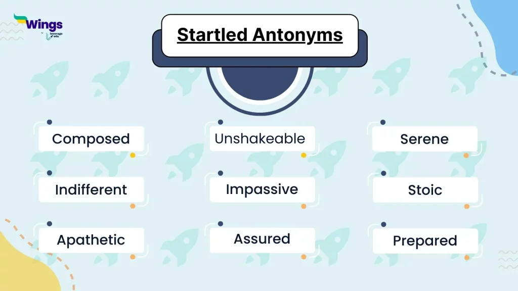 Antonyms of Startled