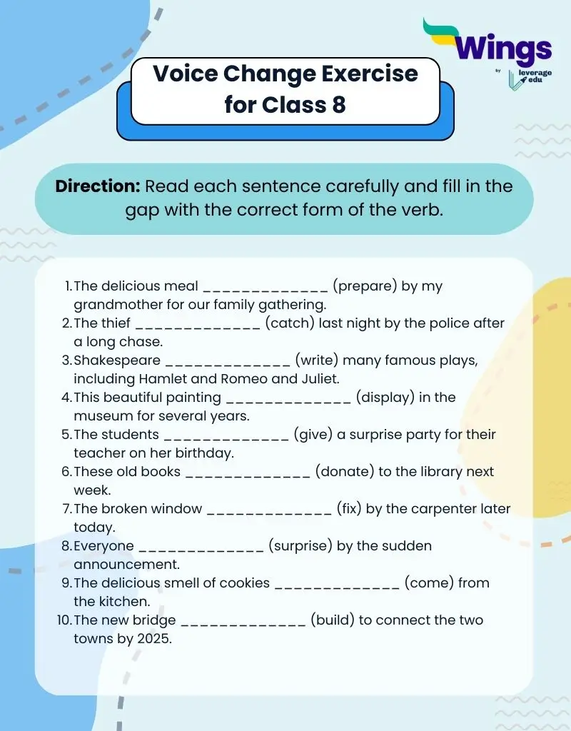 Voice change exercise for class 8