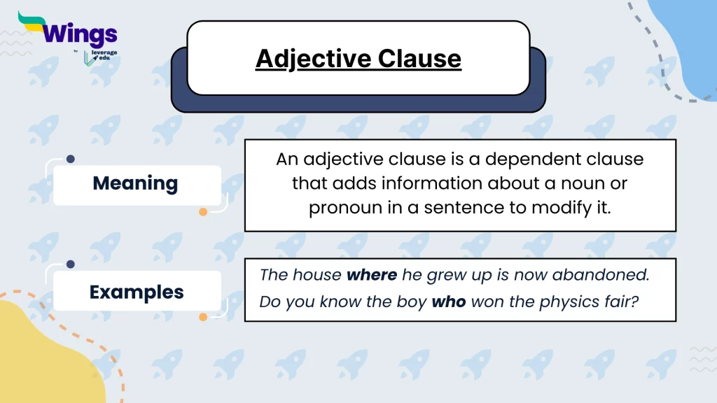 Adjective Clause