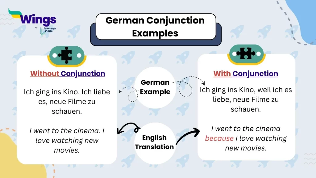 German conjunction examples