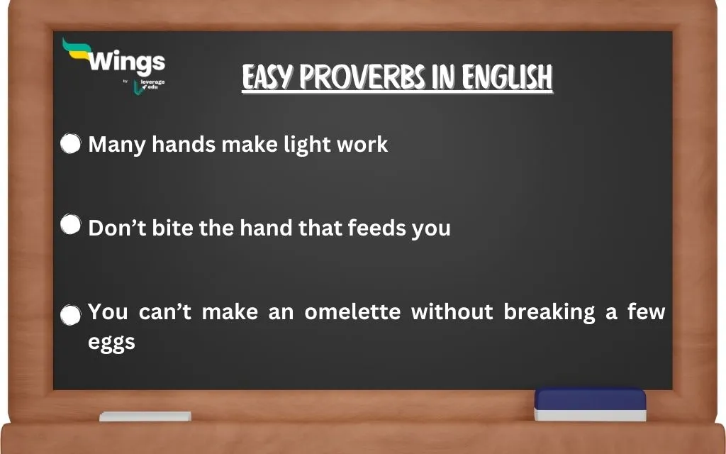Easy proverbs in English