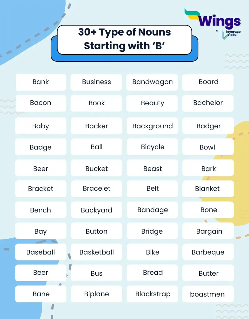 types of nouns starting with B