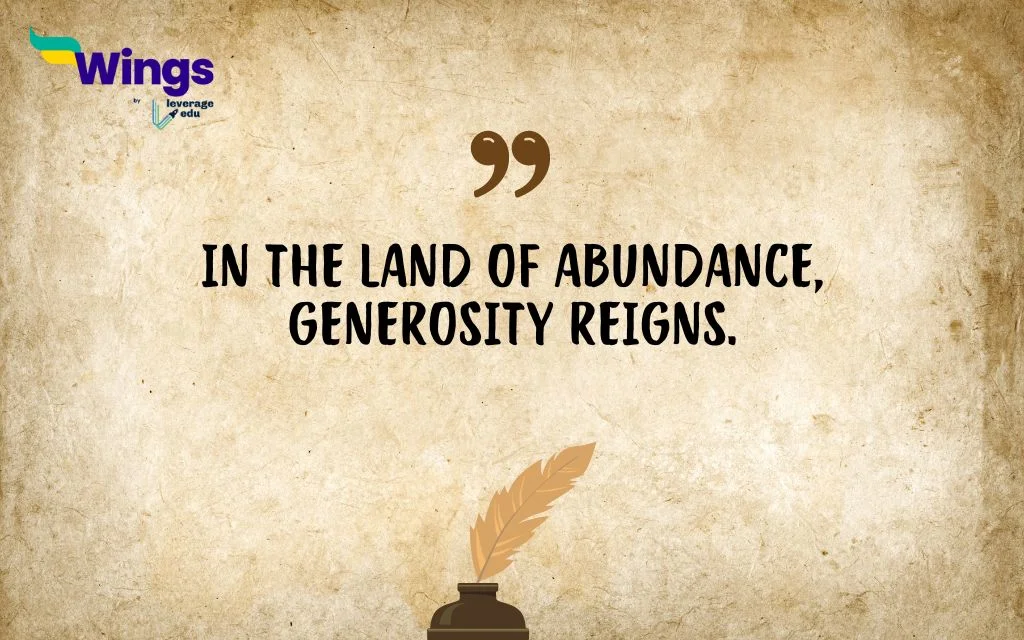 Proverbs about abundance