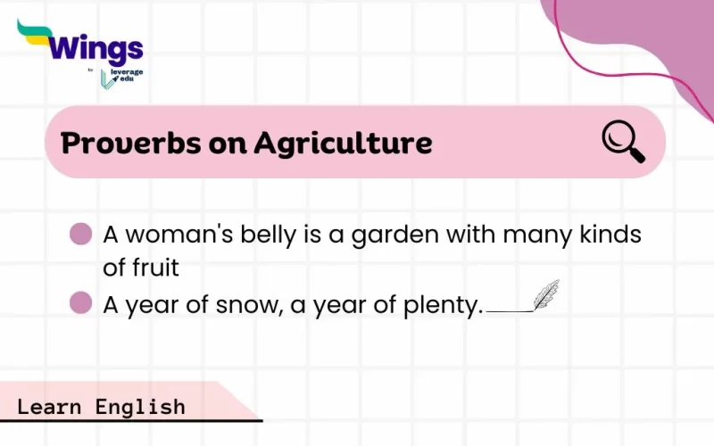 proverbs on agriculture