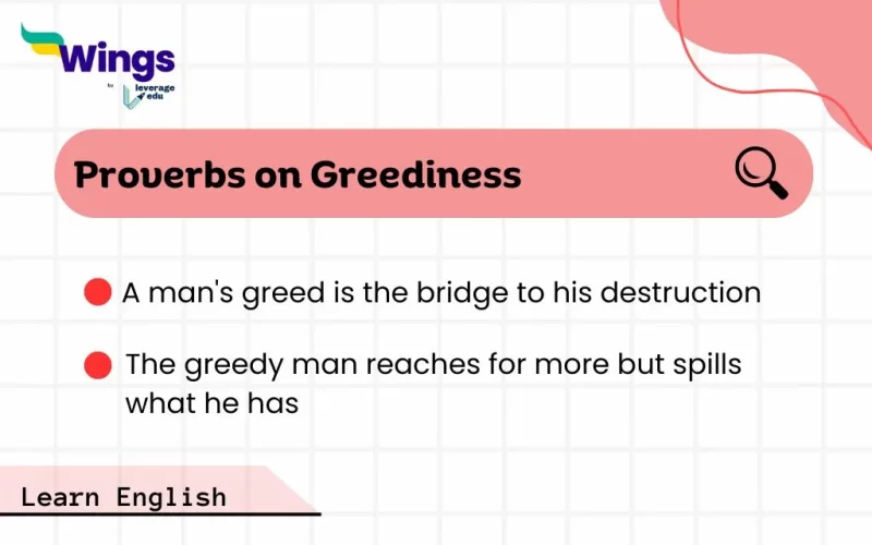 Proverbs on Greediness