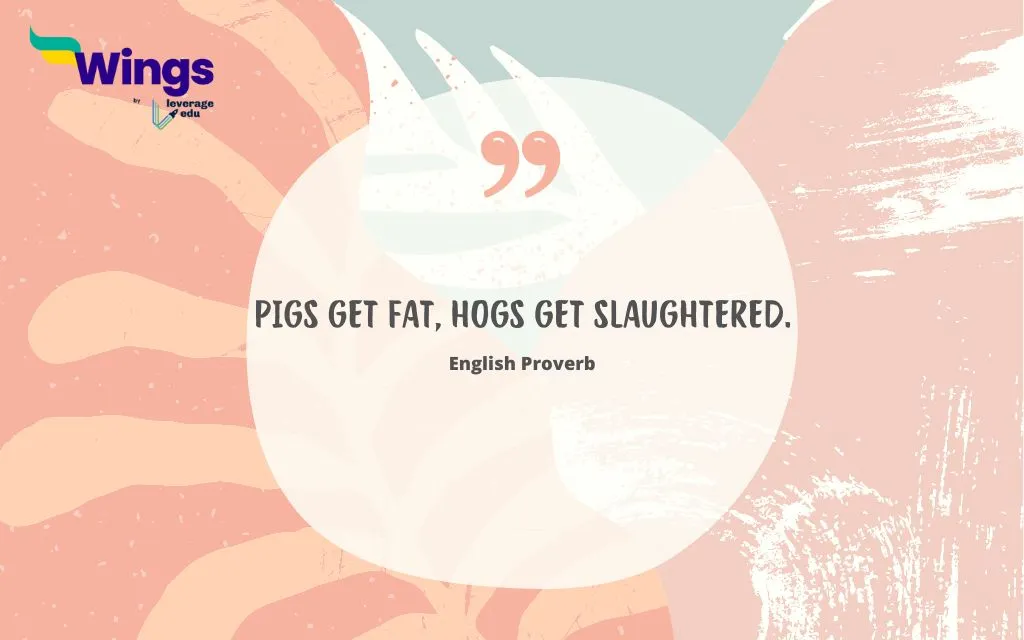 Proverbs on greediness