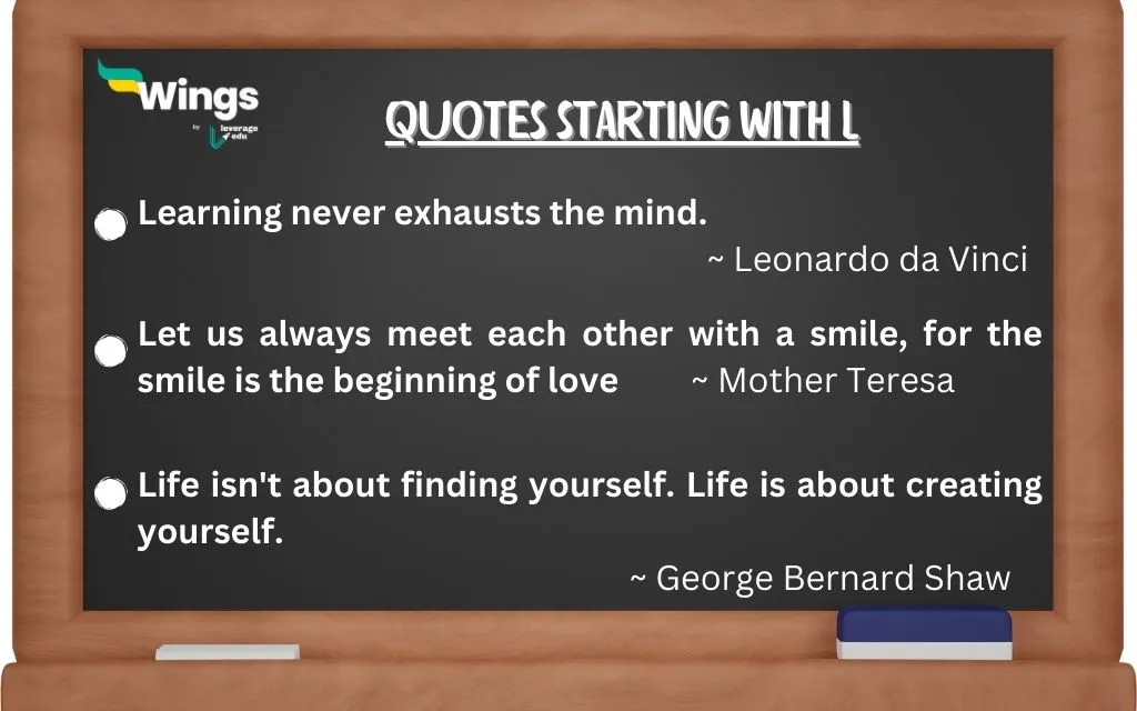 Quotes starting with L