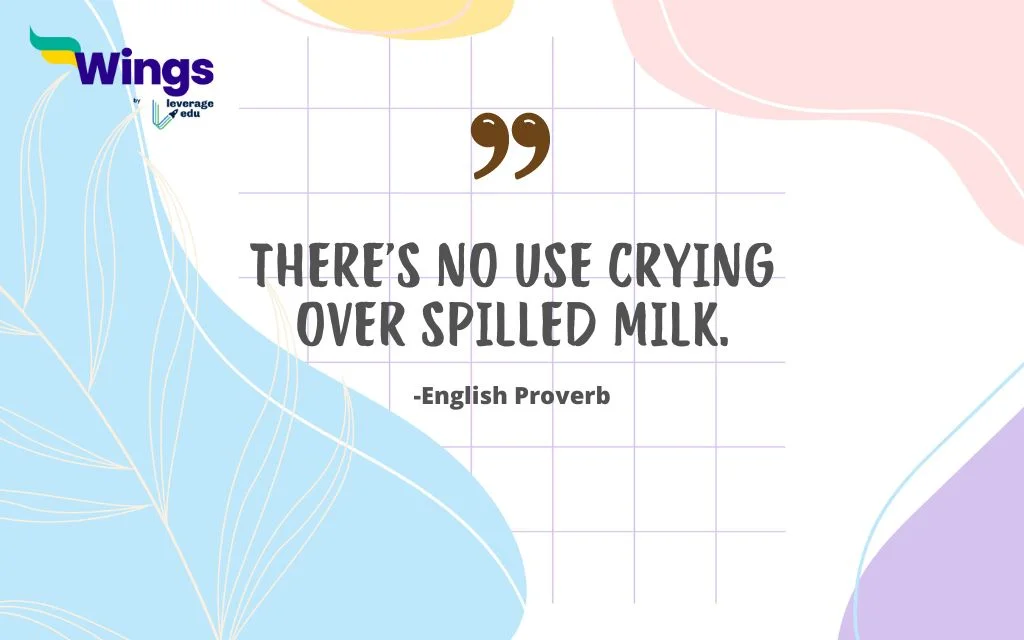 There's No Use Crying Over Spilled Milk