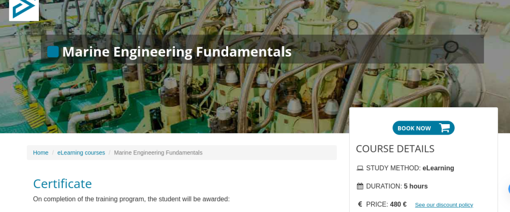 marine engineering courses online