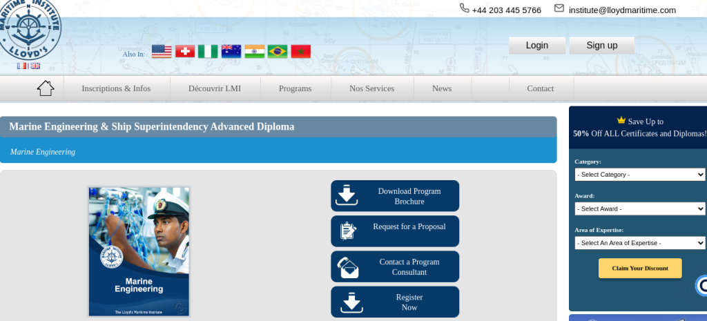 marine engineering courses online