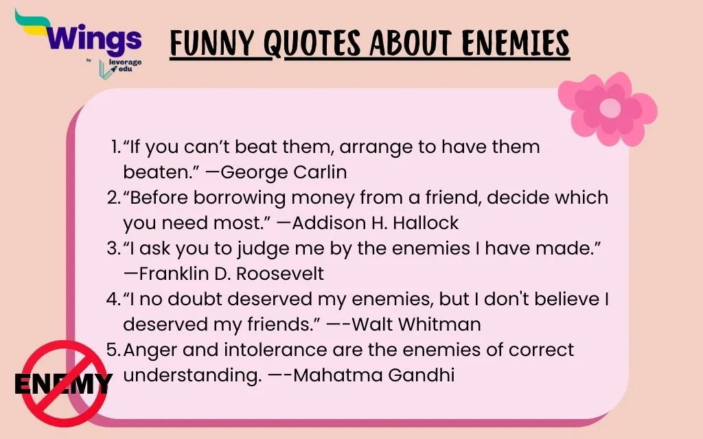 Proverbs about enemies