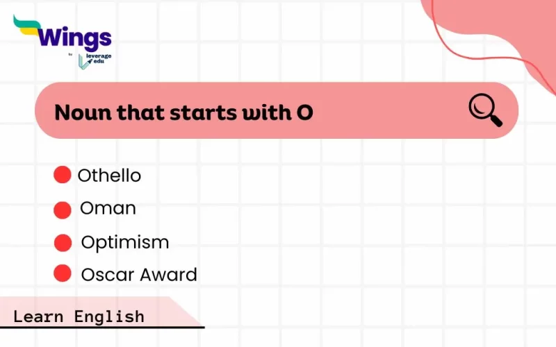 Noun That Starts with O