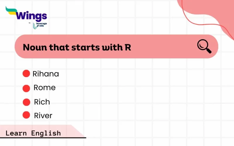 Noun that starts with R