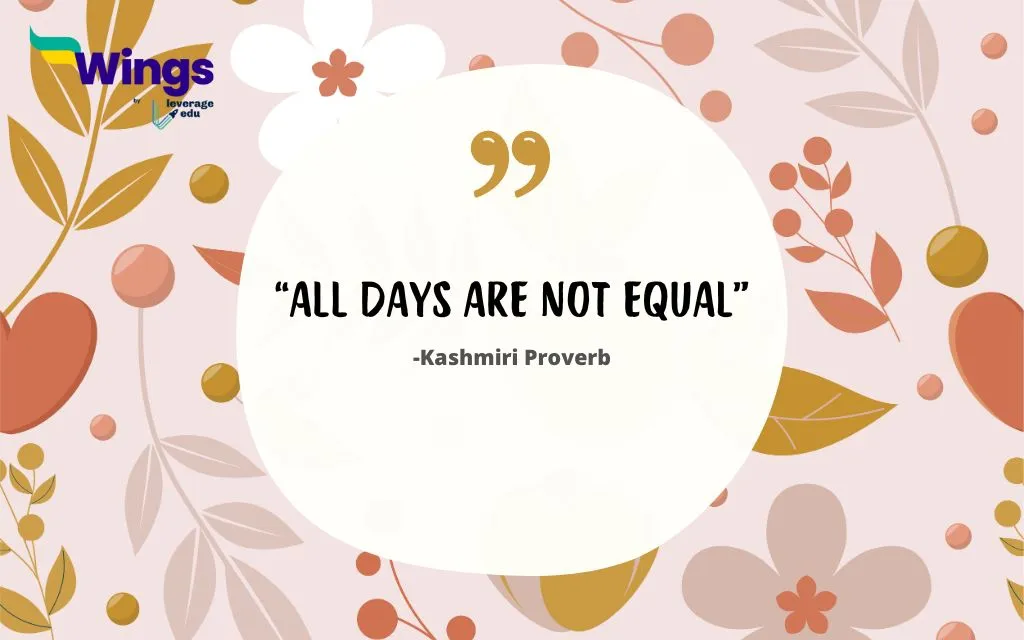 Popular Kashmiri Proverbs