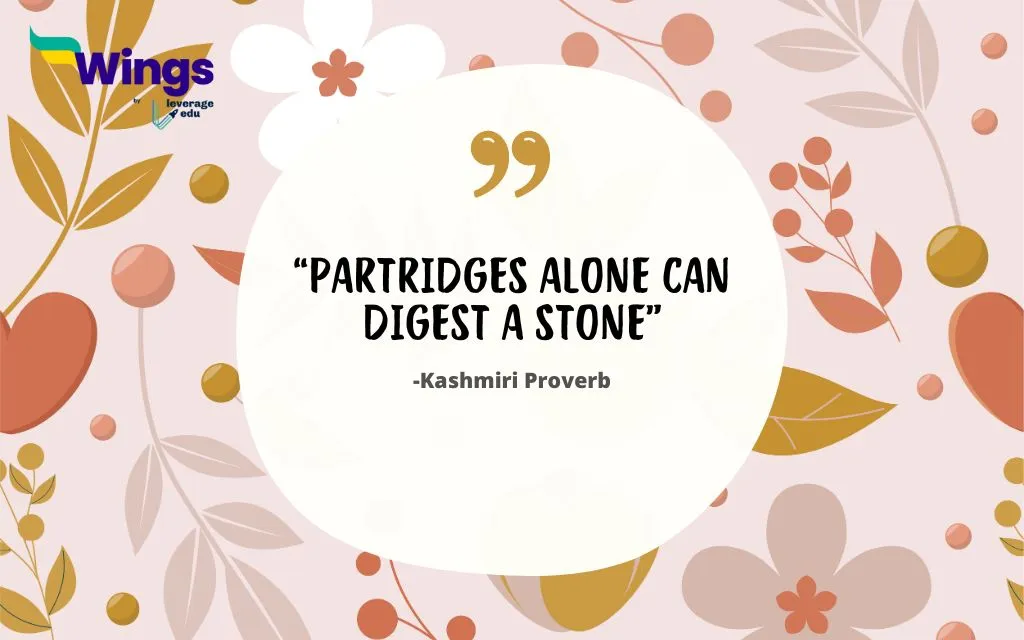 Partridges alone can digest a stone