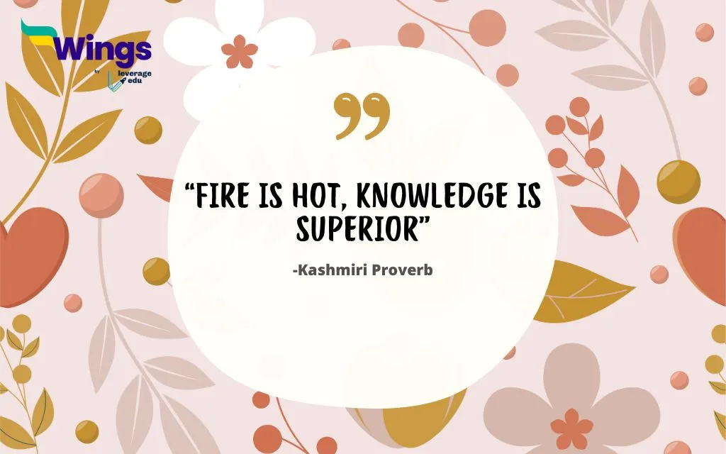 Kashmiri proverb