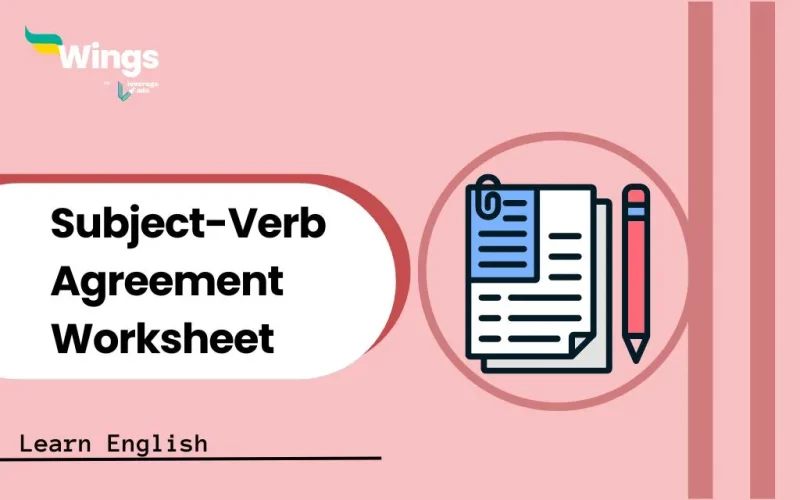 Subject Verb Agreement Worksheet