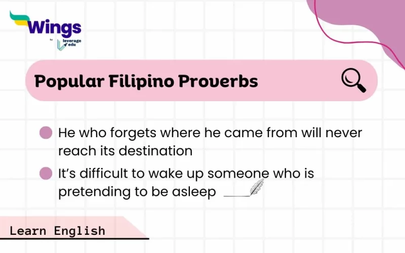 Popular Filipino Proverbs