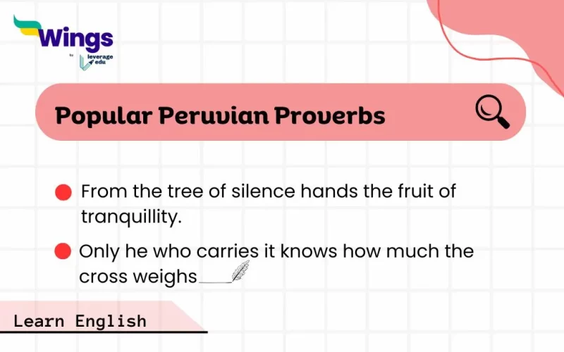 Popular Peruvian Proverbs