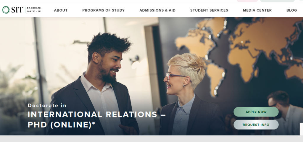 phd in international relations online