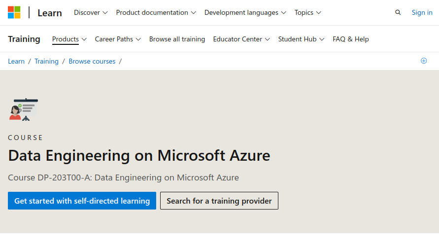 data engineer course online