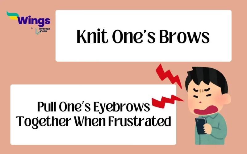 Knit One's Brows Idiom