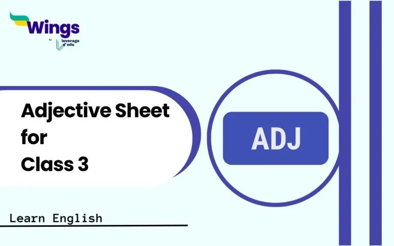 Adjective Sheet for Class 3