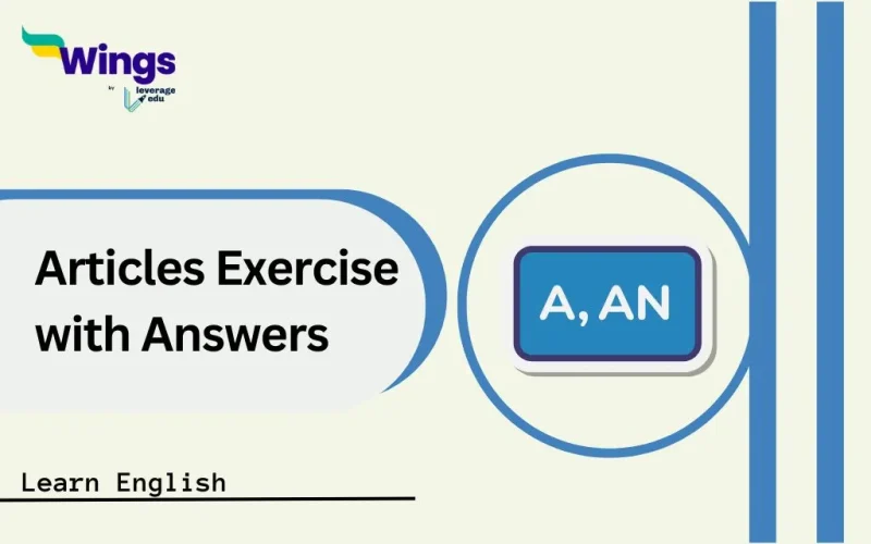 Articles Exercise with Answers