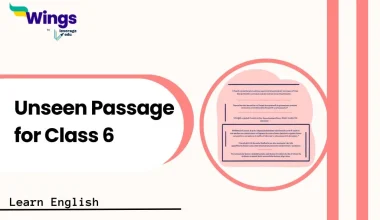 Unseen Passage for Class 6