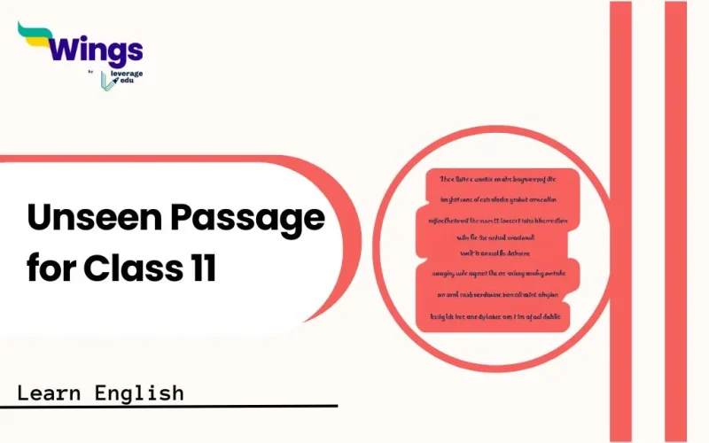 Unseen passage for class 11