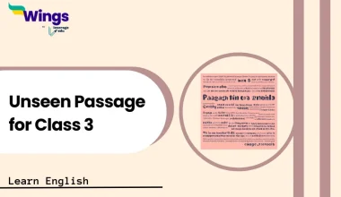 Unseen Passage for Class 3