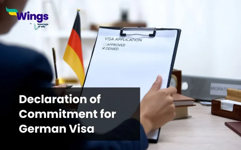 Declaration of Commitment for German Visa