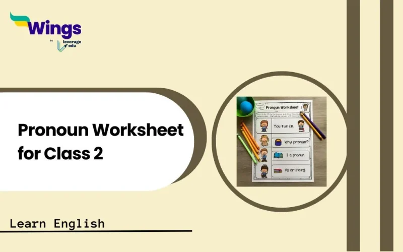 Pronoun Worksheet for Class 2