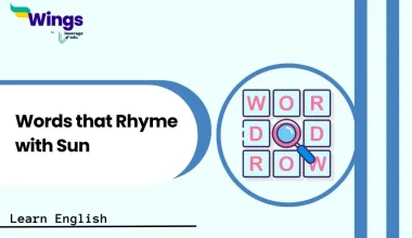Words that Rhyme with Sun
