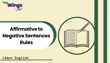 Affirmative to Negative Sentences Rules