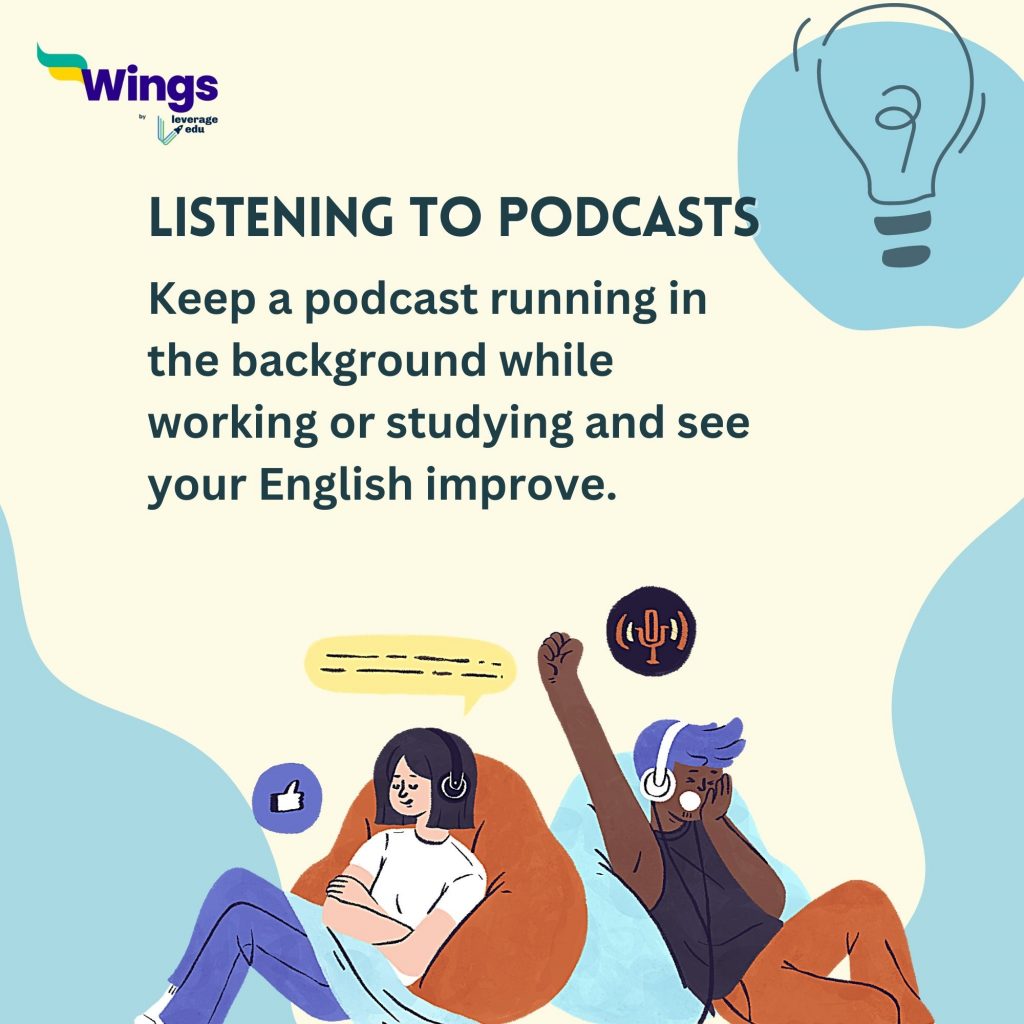 Study Tips to Improve Your English Before Studying Abroad - Listening to podcast