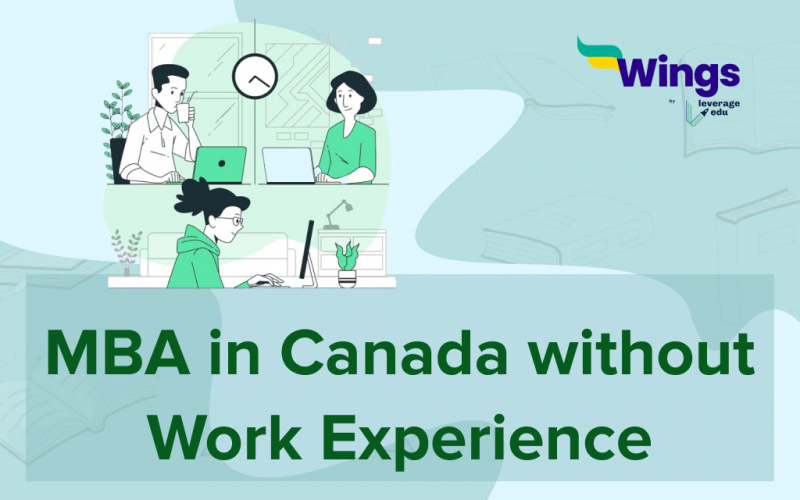 MBA in Canada without work experinece