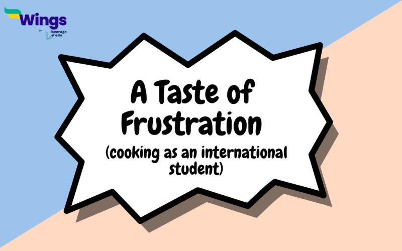 A Taste of Frustration Cooking as an International Student